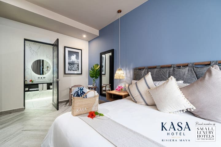 KASA酒半岛手机端下载店里维埃拉玛雅的卧室