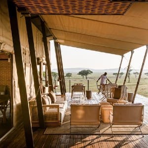 Singita Sabora搭建的帐篷营地